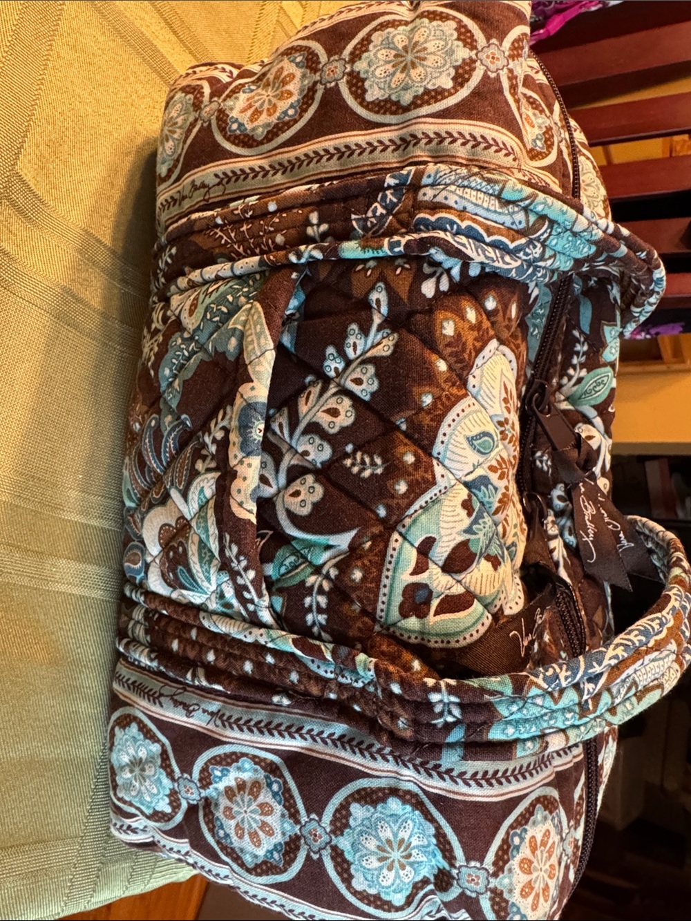 Vera Bradley Handbag in the retired Java Blue print